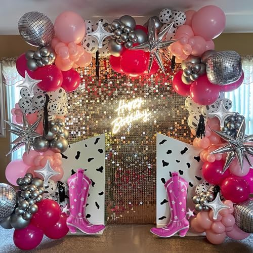 Disco Cowgirl Balloon Arch Kit 158Pcs