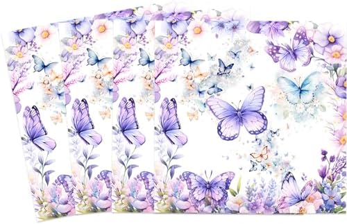 Vetwo Butterfly Birthday Party Paper Napkins 60pcs