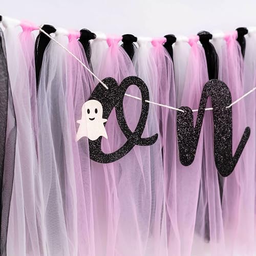 Halloween Birthday Highchair Banner for Little Girls