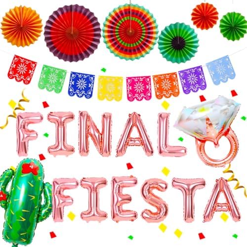 JeVenis Final Fiesta Bachelorette Party Balloon Backdrop Decoration