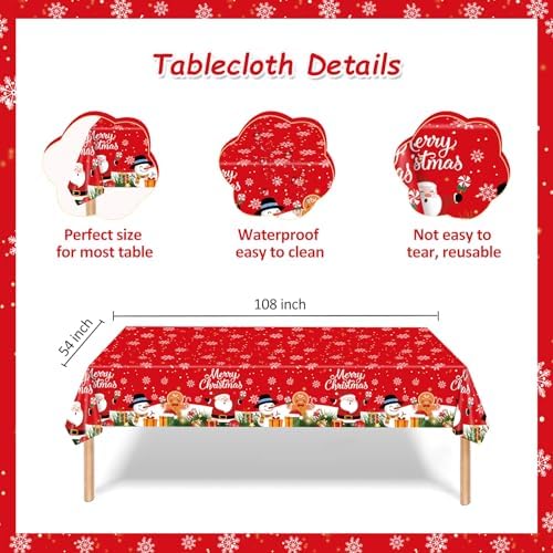 Christmas Party Plate Dinnerware Set for 24 Guests