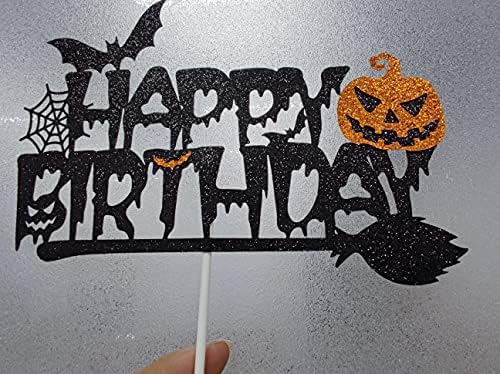 Halloween Happy Birthday Banner with Witch Design