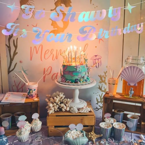 Go Shawty Birthday Banner Iridescent Party Decoration