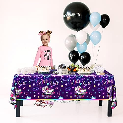 Roller Skating Party Tablecloths 3pcs Lets Roll