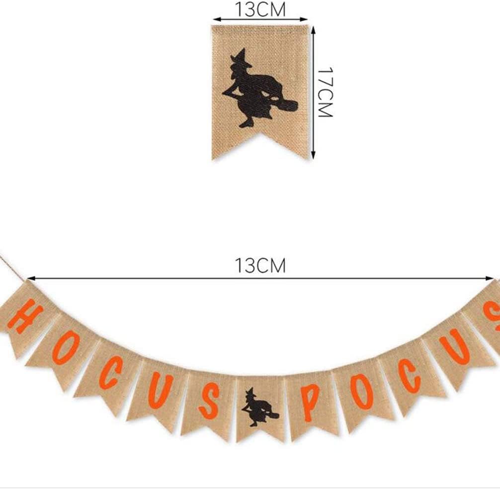 Halloween Banner with Bats and Pumpkins for Party Decoration