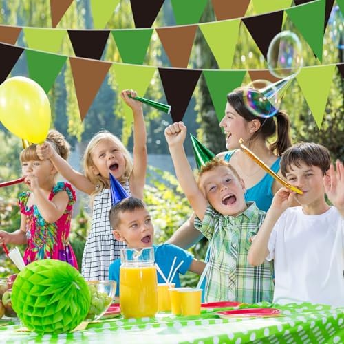 Tiamon 5 Pcs Mining Themed Birthday Decor Banners