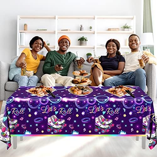 Roller Skating Party Tablecloths 3pcs Lets Roll