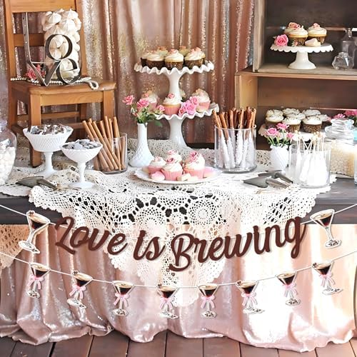 Love is Brewing Martini Themed Bridal Shower Banner
