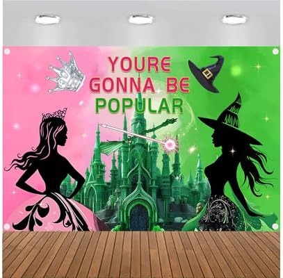 Witch Theme Backdrop Banner for Halloween Party Decorations
