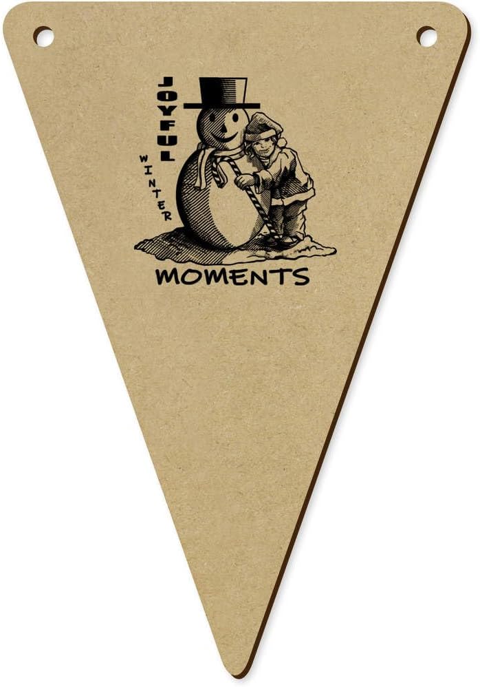 Azeeda 5 Pack 140mm Wooden Bunting Flags