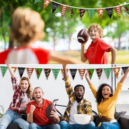 32ft Football Pennant Banner Garland Decor