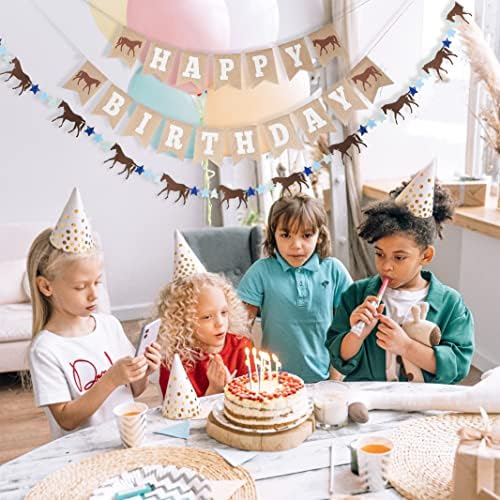 Western Horse Birthday Decorations Set