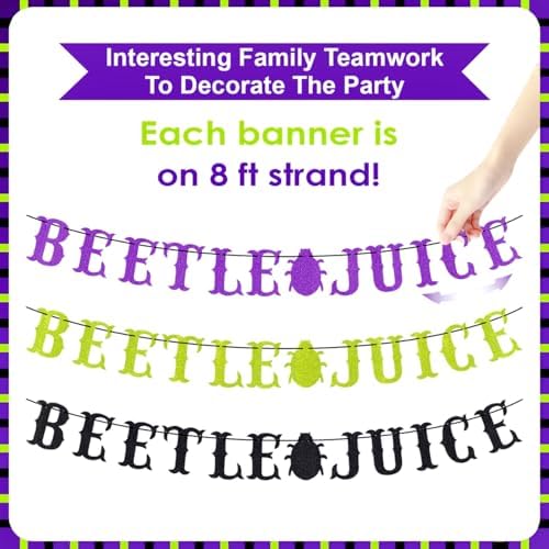 Glitter Beetle Themed Party Banner Decorations