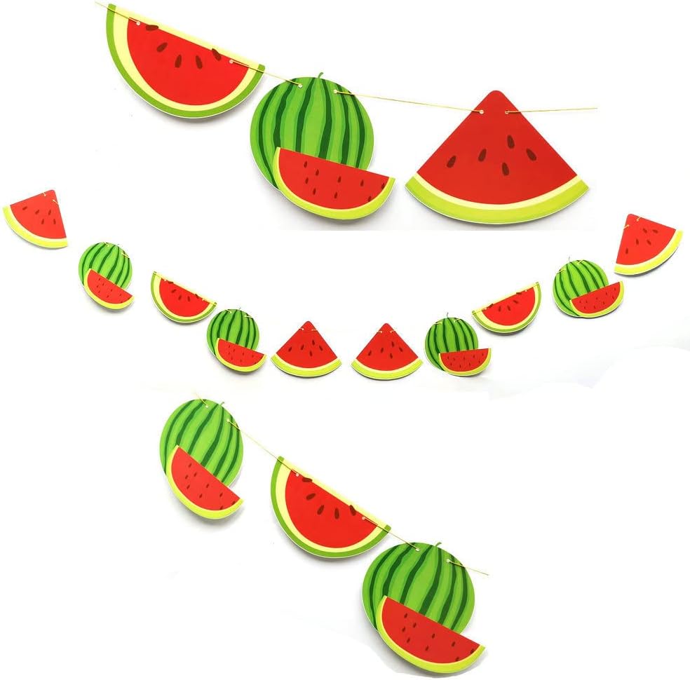 Watermelon Birthday Banner Pre-Strung Decor