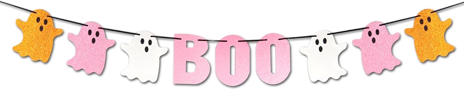Cute Boo Banner Halloween Party Decor