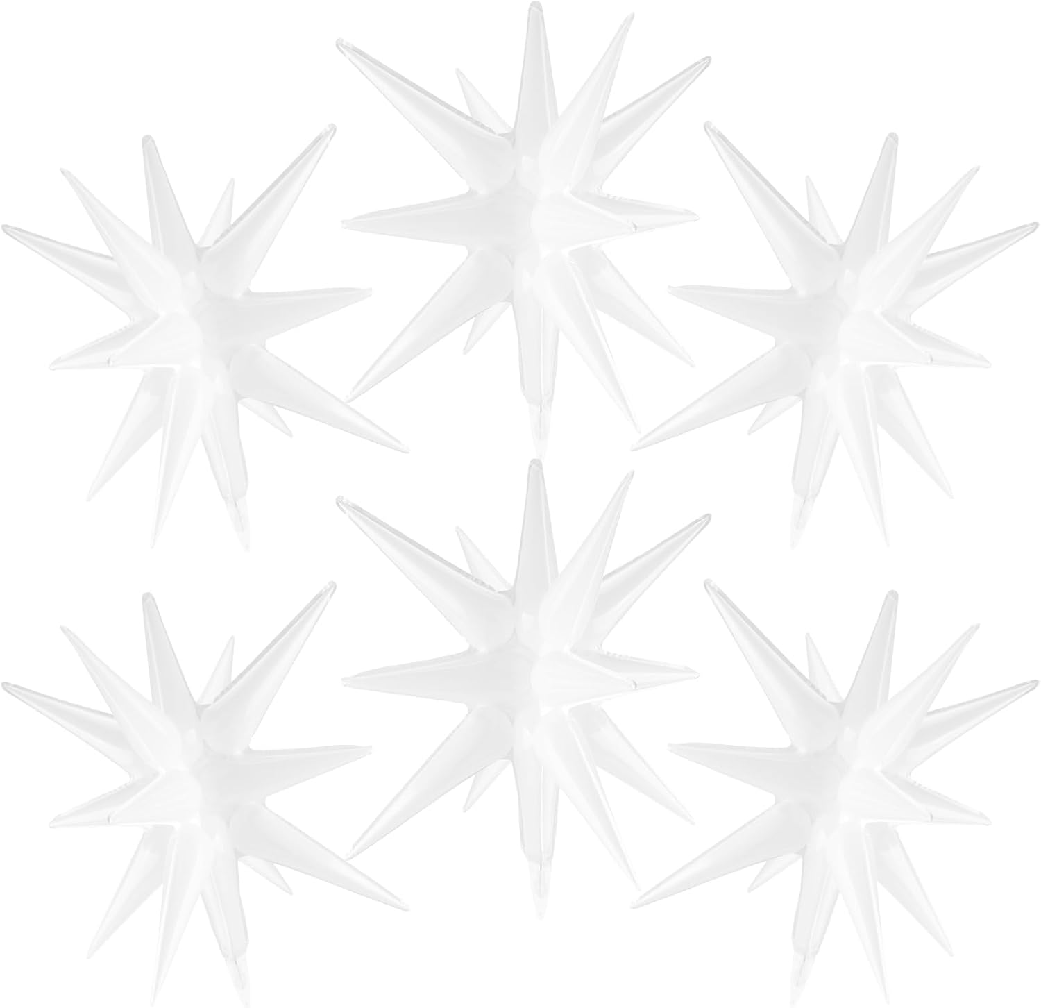6 Pack 22 Inch Explosion Star Balloons for Parties