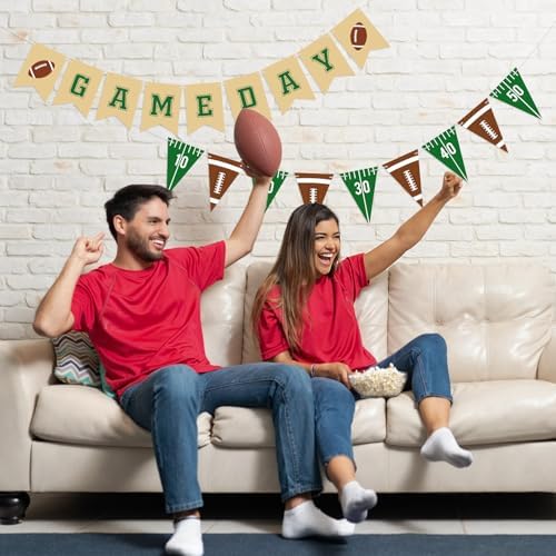 Football Game Day Banner Set for Party Decorations