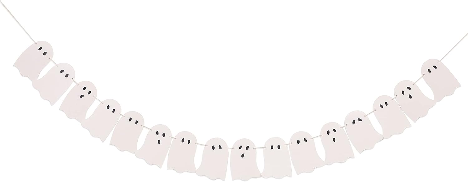 Halloween Ghost Garland 16 pcs Decor