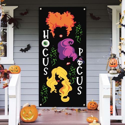 Halloween Hocus Pocus Door Cover Banner 295x71 Inches