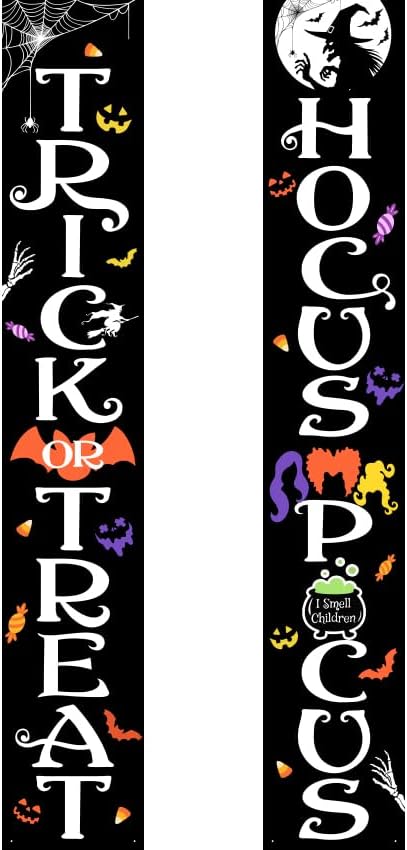 Halloween Porch Trick or Treat Banner Set