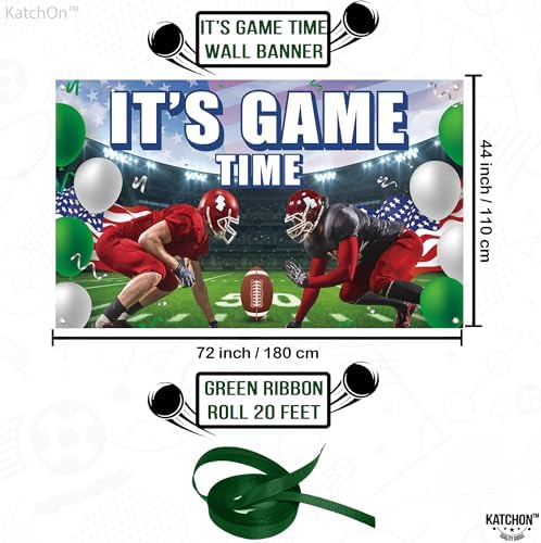 KatchOn XtraLarge Football Backdrop 72x44 Inch Banner
