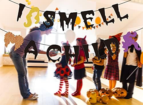 Saliyaa I Smell A Child Halloween Banner