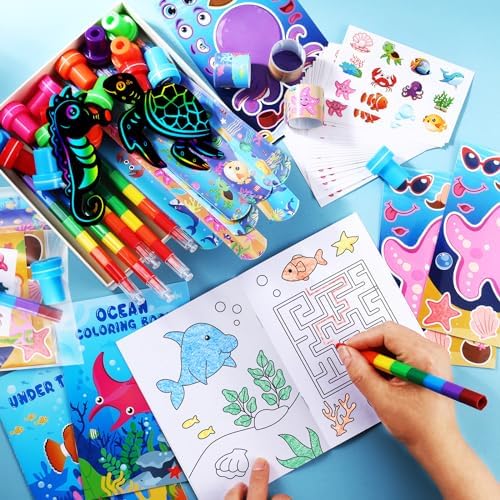 BenLouis 96Pcs Ocean Animals Party Favor Set
