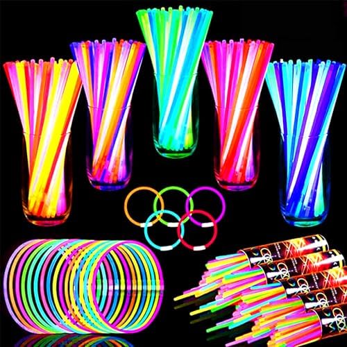 TURNMEON 120 Pack Ultra Bright Glow Sticks Party Supplies