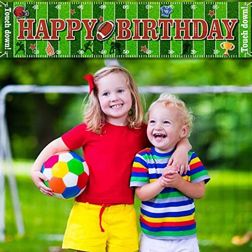 Tatuo Football Themed Birthday Party Decor Banner