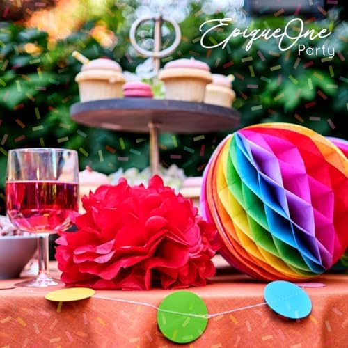 EpiqueOne 30-Piece Rainbow Party Decor Kit