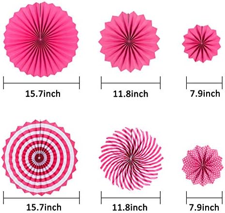 Whaline Flamingo Party Honeycomb Decorations 15Pcs Set