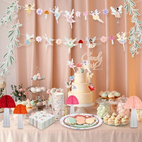 Honeydak Fairy Party Decor 132 Pcs Set