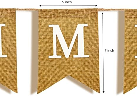 Custom Personalized Banner Durable Faux Burlap Party Decor