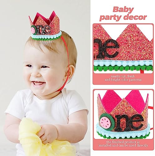 NUOBESTY 1st Birthday Watermelon Decor Kit for Baby