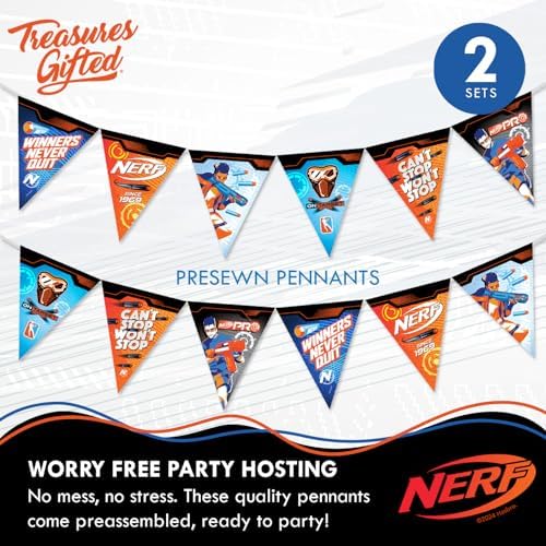 Treasures Gifted Nerf Party Banners - 3 Piece Set