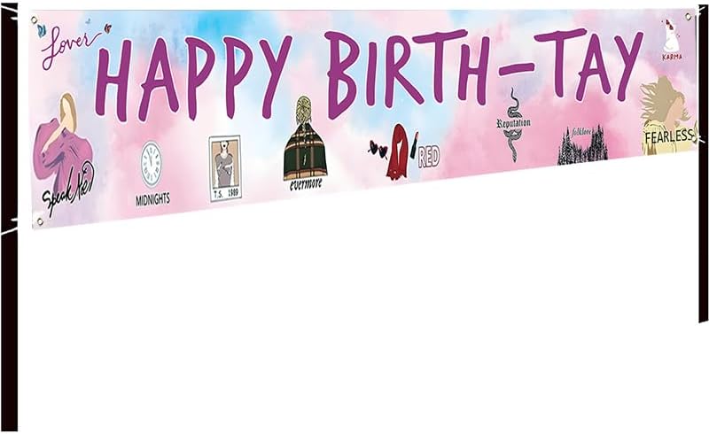 Happy Birthday Yard Banner for Taylor Girls