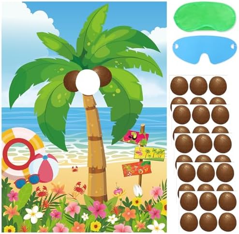 Hooqict Hawaiian Luau Party Games for Kids