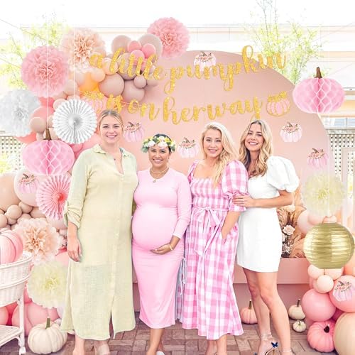 Little Pumpkin Baby Shower Decorations 15 Pcs