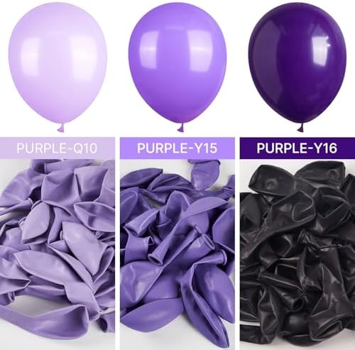 PartyWoo Lavender Balloons 140 pcs Purple Balloon Arch Kit