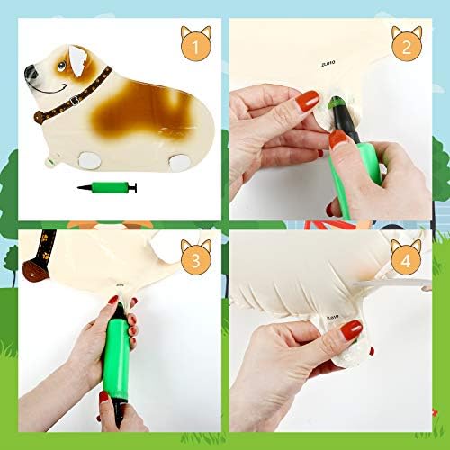 Puppy Dog Birthday Decor Balloons - 6pcs Set