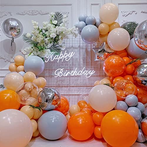FOTIOMRG 110pcs Orange Balloon Garland Kit