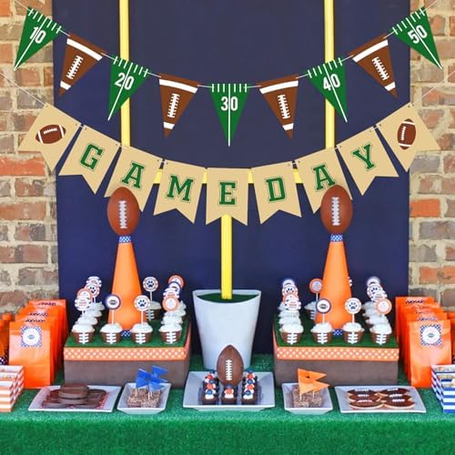 Football Game Day Banner Set for Party Decorations