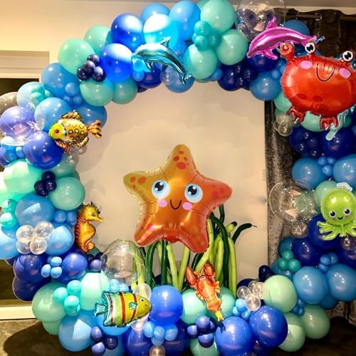 Ocean Themed Party Decorations 165pcs Kit
