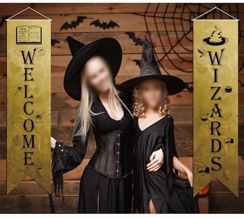 Wizard Door Signs Set of 2 Halloween Banners