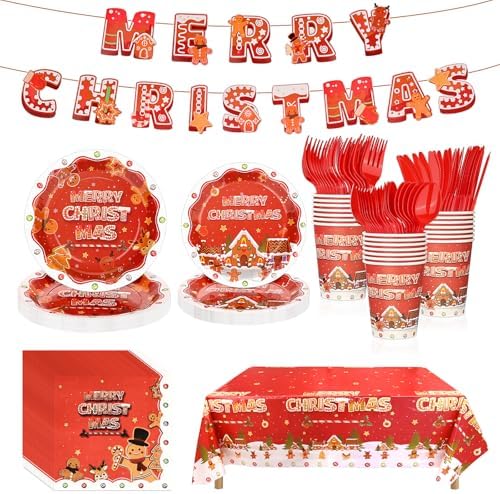 KesaPlan 170 Piece Christmas Party Supplies Set