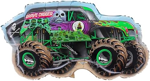 Toyland Pack Of 4 Monster Jam Truck Foil Balloons