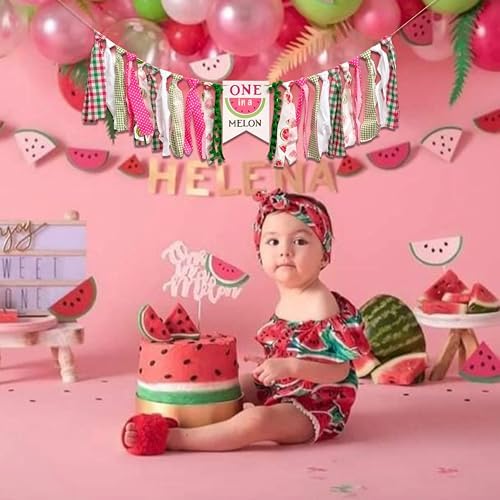 Watermelon High Chair Banner - Fun Birthday Decor