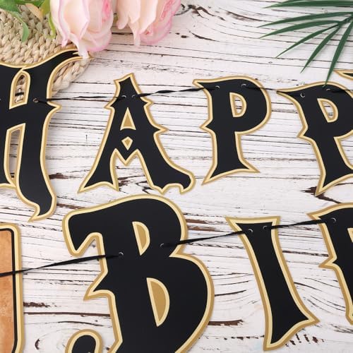Wizard Themed Happy Birthday Banner Set