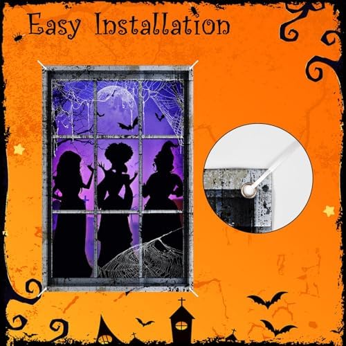 Bunny Chorus Halloween Window Banner 31x47 Inch