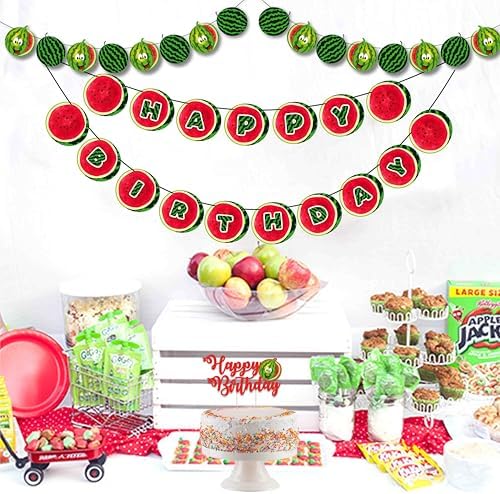 Seyal Watermelon Theme Birthday Party Decorations